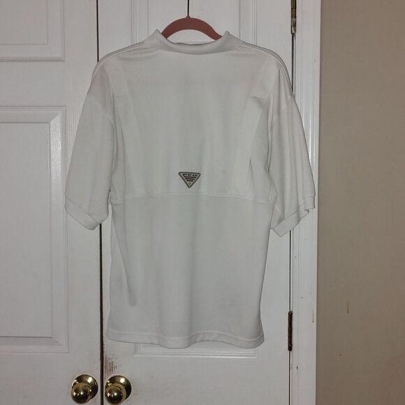 Columbia white PFG omni shade  polo shirt Sz S - Picture 4 of 5